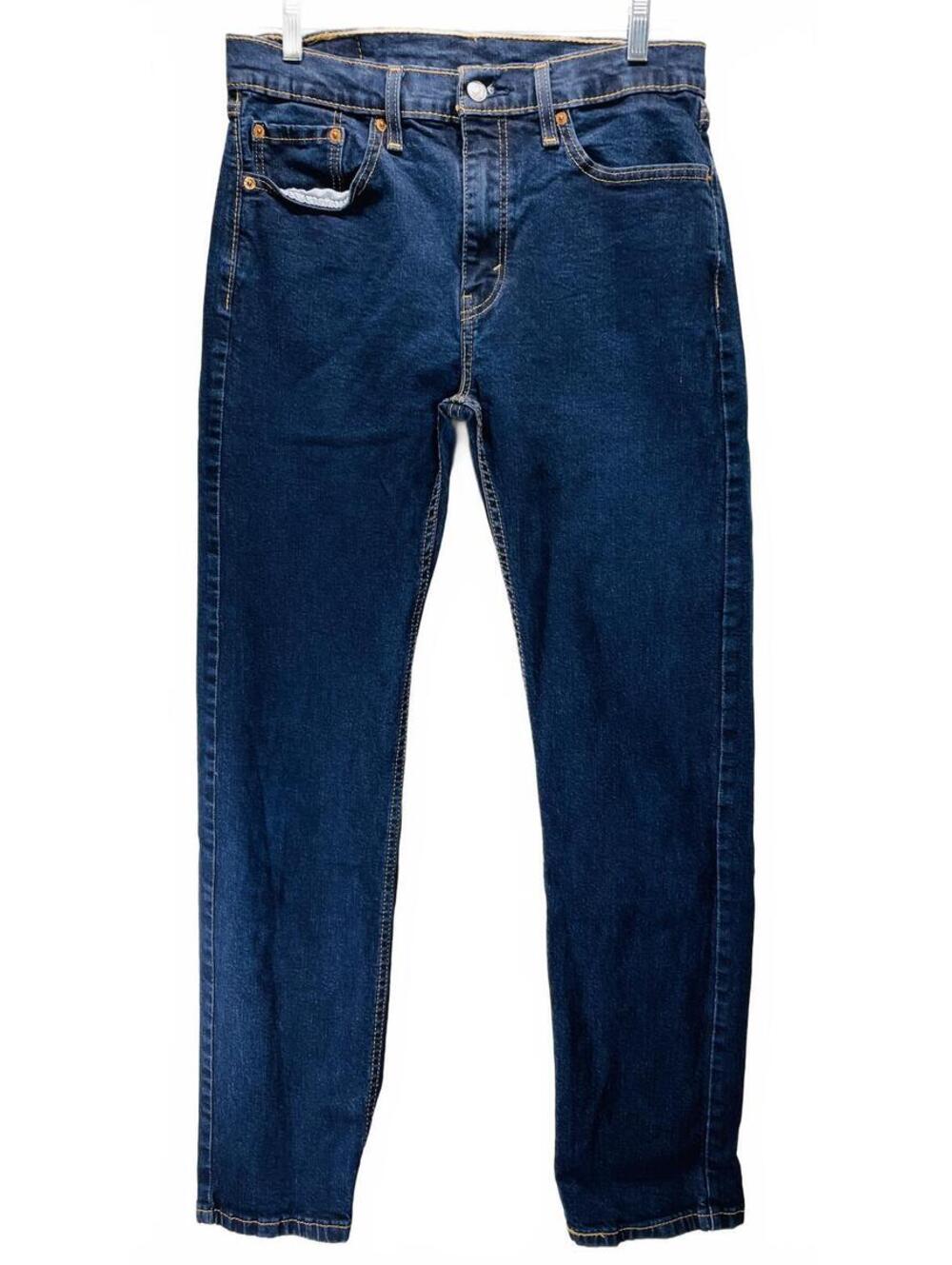 Levi's 505 Classic Fit Men's Jeans W32 L32 Dark Blue Denim